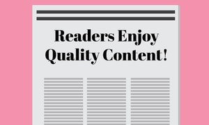 Readership is created. This year, we've done just that