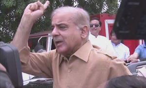 Shehbaz cries 'fascist tactics' after PML-N workers barred from meeting Nawaz