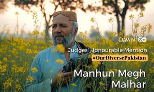 Judges' honourable mention prize: 'Manhun Megh Malhar' by Halar Khoso, Uzair Shah and Danial Shah