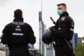 Dozens detained as German 'corona party' escalates