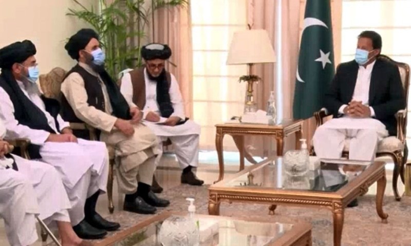 In meeting with Taliban, PM Imran says intra-Afghan talks provide 'historic' opportunity for peace