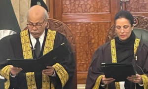 Justice Ayesha Malik takes oath as first female judge of Supreme Court