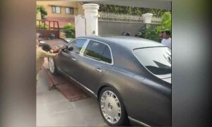 لندن سے چوری، سندھ میں رجسٹرڈ، لگژری کار ڈی ایچ اے کراچی کے گھر سے برآمد