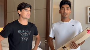 Naseem Shah is auctioning the cricket bat he used in match against Afghanistan for flood relief