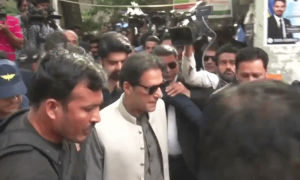 خاتون جج دھمکی کیس: عمران خان کی سیشن کورٹ آمد، 13 اکتوبر تک ضمانت منظور
