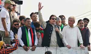 Imran&rsquo;s absence from march fuels guessing game