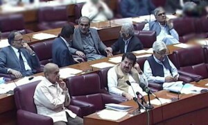پارلیمنٹ کا مشترکہ اجلاس ایک بار پھر ملتوی