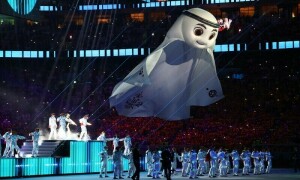 فٹ بال ورلڈکپ 2022 کا قطر میں رنگا رنگ تقریب سے آغاز