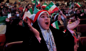 فٹبال ورلڈ کپ میں امریکا کے ہاتھوں شکست کے باوجود ایران میں جشن