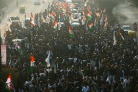 بھارت: راہول گاندھی کی قیادت میں کانگریس کا &rsquo;لانگ مارچ&lsquo; نئی دہلی پہنچ گیا
