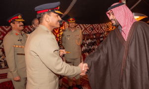 آرمی چیف جنرل عاصم منیر کی سعودی ولی عہد محمد بن سلمان سے ملاقات