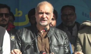 جماعت اسلامی کا الیکشن کمیشن کے دفتر کے باہر دھرنے سے دستبرداری کا اعلان
