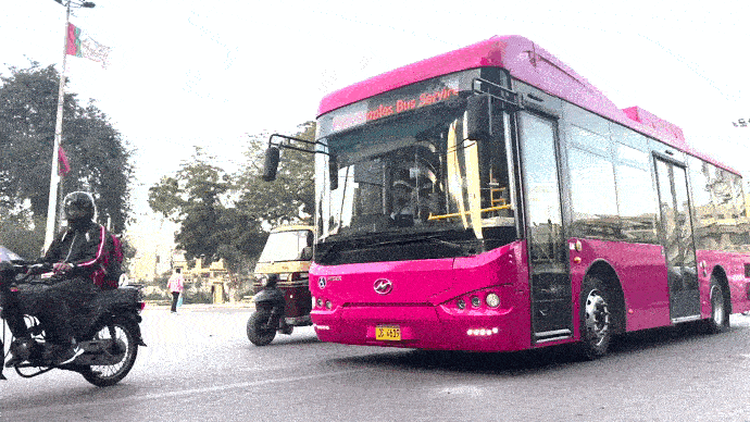 Will Karachi&rsquo;s pink bus finally break the glass ceiling or crash into it yet again?