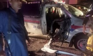 2 policemen martyred, 2 injured in Khuzdar remote control blast: police