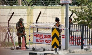 Indian police arrest soldier over killings at Punjab military base