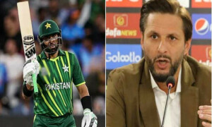 &rsquo;آپ میرے لیے چاچا نہیں، بوم بوم ہیں&lsquo; شاندار اننگز کھیلنے پر شاہد آفریدی افتخار کے معترف