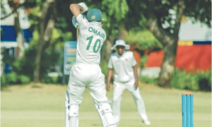 Omair scores maiden double ton as Shaheens declare on 521-3