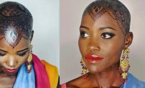 Lupita Nyong&rsquo;o partnered with a desi mehndi artist to create the ultimate style statement