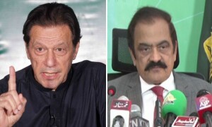 Imran responds to Sanaullah&rsquo;s claims, says minister &lsquo;so obviously&rsquo; trying to cover up &lsquo;horror stories&rsquo;