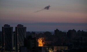 Russia unleashes largest drone attack on Kyiv ahead of city&rsquo;s founding anniversary