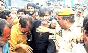 بھارت: عدالت نے سزائے موت کے مطالبے پر یٰسین ملک کو نوٹس جاری کردیا
