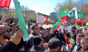 پی ٹی آئی حامی امریکی حمایت حاصل کرنے کیلئے سرگرم