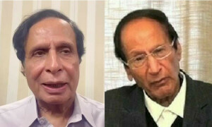 چوہدری شجاعت حسین کی &rsquo;علیل&lsquo; پرویز الہٰی سے جیل میں ملاقات