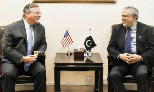 اسحٰق ڈار کی امریکی سفیر سے ملاقات، آئی ایم ایف مذاکرات میں پیشرفت سے آگاہ کیا