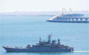 Kyiv drone strikes munitions depot in Crimea