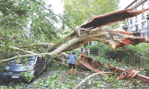 Storms kill three in Italy; fires near airport