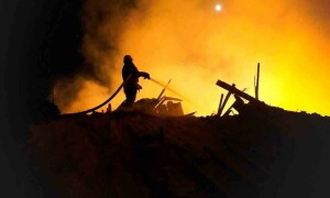 Ukraine faces overnight attacks, strikes bridges in occupied areas