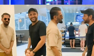 سنیل شیٹی کی شاہد آفریدی اور ان کی بیٹیوں سے ملاقات کی ویڈیو وائرل