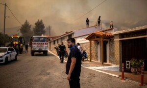 Scorched Europe battles deadly fires while Turkey shuts shipping lane
