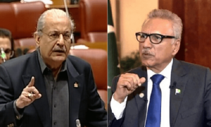 عارف علوی نے اپنے دور صدارت میں متعدد مرتبہ مبینہ طور پر آئین کی خلاف ورزی کی، رضا ربانی