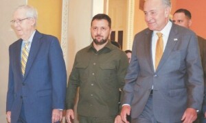 Zelensky wins US air defence arms, but faces aid battle