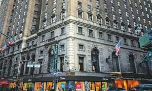 Roosevelt, once a swanky Manhattan hotel, now a refugee shelter