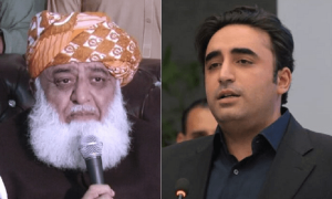 Former allies step up rhetoric as JUI-F calls PPP&rsquo;s demand for timely polls &lsquo;excuse&rsquo; to avoid elections