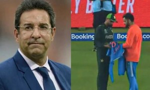 ویرات کوہلی کا بابر اعظم کو تحفہ، وسیم اکرم کی شدید تنقید