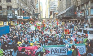 Rallying for Gaza puts US Muslims in a tough spot