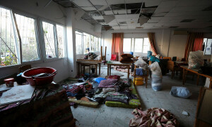 In pictures: Hospital strike in Gaza kills at least 500 Palestinians