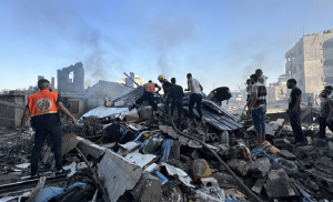 &lsquo;Number of Palestinians&rsquo; killed as Israel strikes mosque in central Gaza: report