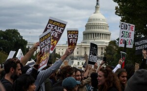 PHOTOS: Protesters near US Capitol call for Gaza conflict ceasefire
