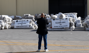 PHOTOS: Humanitarian aid from Pakistan arrives at Egypt&rsquo;s Al Arish airport