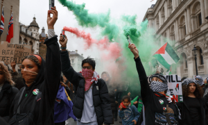 PHOTOS: About 100,000 protesters join pro-Palestinian march through London