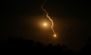 Dark skies turn orange in intense Israeli airstrikes overnight