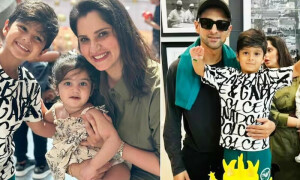 طلاق کی افواہوں کے بعد ثانیہ مرزا اور شعیب ملک بیٹے کی سالگرہ پر اکٹھے