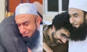 &rsquo;زخم بہت گہرا ہے، جلدی نہیں بھرے گا&lsquo;، بیٹے کے انتقال پر مولانا طارق جمیل آبدیدہ