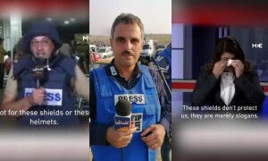 اسرائیلی بمباری میں صحافی جاں بحق، لائیو کوریج کے دوران ساتھی رپورٹر اور اینکر رو پڑے