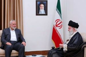 Hamas leader Haniyeh briefs Iran&rsquo;s Khamenei over Gaza situation