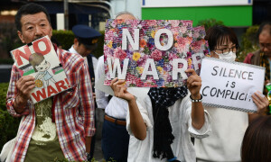 PHOTOS: Protestors in Japan call an end to Israel&rsquo;s attacks on Gaza